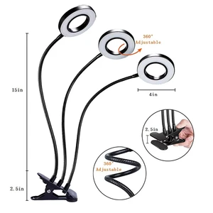 Joystar 3-Head Halo Plant Grow Lights For Indoor Plants 30W High Power Ring Growing Lamp With Timer For Succulents Wholesale