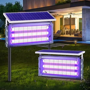 Outdoor IP65 Waterproof Solar Mosquito Killer Lamp Garden Villa Garden Terrace Lawn Farm radar Sensing Insect Catcher