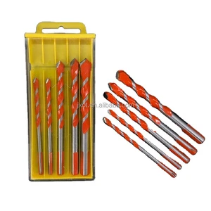 10pcs Multi-Function Straight Shank 6mm-12mm Triangle Tip Drill Bits Yg6x Ceramic Carbide Alloy Multipurpose Glass Tool