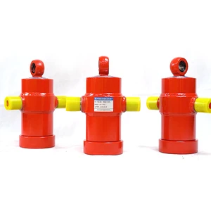 Truck Tipping 3 Stage Telescopic Hydraulic Cylinder Single Action 700MM Stroke 130MM Bore High Strength Steel