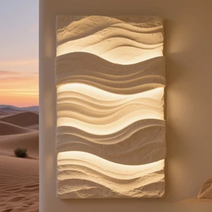 Contemporary 3D Printed Steel LED Fixture Modern Sculptural Warehouse Lighting Waterproof & Dimmable Metal Shade CRI 80