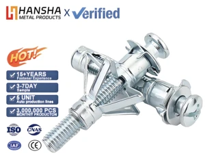 Gypsum Board Expansion Drive Hollow Plaster Wall Drywall Anchor Kit Metric General Industry Cavity Plug Dowel Molly