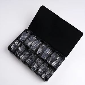 280Pcs Private Label Bulk Tips Nail Full Cover Custom Short Medium Long Square Straight Nail Tips In Boxes