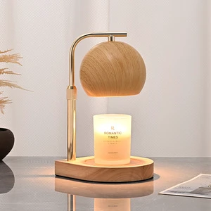 Factory Height Adjustable Timing Switch Wax Melting Lamp Eco-friendly Smokeless Candle Lamp Bedside Electric Candle Warmer Lamp