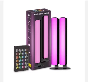 RGB BatteryPowered LED Sound Control Ambient Lights Remote Control Music Rhythm Room Decorations Modern Decorative Light