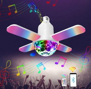 LY-MNMQ Mini Blue Tooth Magic Ball Music Lamp Stereo Sound Speaker Musical Instrument Ambient Light Party Lamp