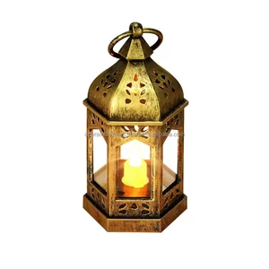 Lanterns with Flickering Candle, Batteries Included, Decorative Hanging Candle Lantern for Indoor Wedding