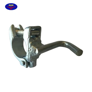 Building System Metal Scaffolding Drop Forged Half Coupler/Clamp for Toe Board Clip with Hook