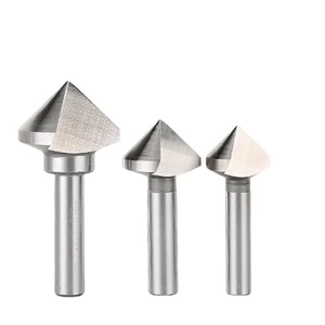 90 Degree Chamfer Drill Bit for Stainless Steel Tin Coated Chamfering Tool Cutter