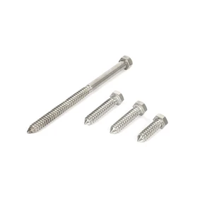 Custom DIN 571 Galvanized Hex Head Wood Screw Full Thread Lag Screw M5M6M8M10M12M14 Hex Head Self-Tapping Screws