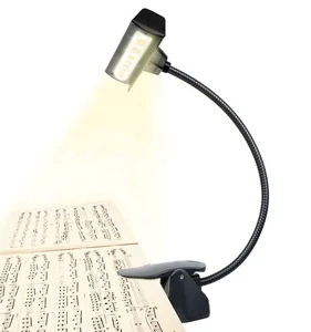 19 LED Music Stand Light, Clip on Orchestra Piano Lights, 9 Levels Dimmable Rechargeable. Perfect for Piano, Orchestra, Craft