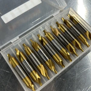 High Quality HSS Double-head Center Drill TIN Coated