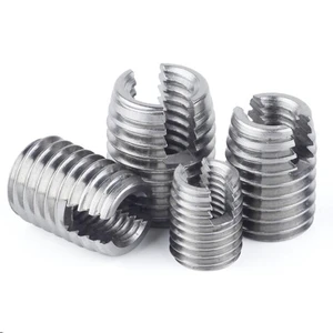 Self Tapping Thread Insert M2-M16 Stainless Steel/Carbon Steel Galvanized Slotted Type Thread Repair Screw Bushing