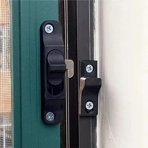 Plastic Hardware Accessory Anti-Theft Flat Shift Latch Sliding Window Lock Set
