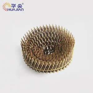 Factory Price DIN Standard Plated Carbon Steel Coil Nails & Staples Flooring Fasteners Zinc Black Finish Class 4 8010