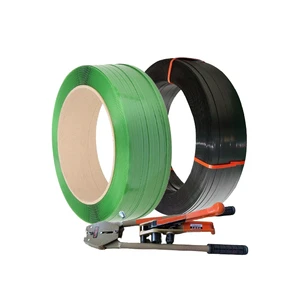 Hand Use PET Strapping Band Custom Size PET Strap With Paper Tube High Strength PET Packing Strap