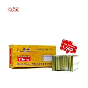 20mm 32mm 40mm 50mm Pneumatic T Brad Nail Gold Silver Color Steel Wire 1.50# 16 Gauge Finishing Wood Galvanized