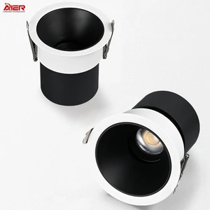 High Quality Modern White Black Aluminum 9W Recessed Mounted LED Downlight for Home Lighting