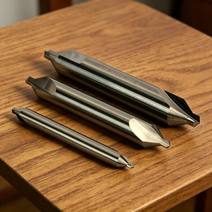 Straight Cylindrical Shank Double End Solid Carbide Center Drill Bits for Hardened Steel Centering Work 45/55HRC 10x75