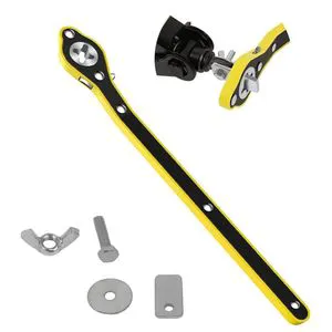Factory Direct Sale New Industrial Grade Metric OEM Stainless Steel Yellow Black Ratcheting Single End Wrench + Silver Wrench