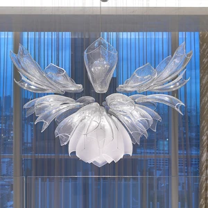 Modern Villa Interior Decoration Lighting, Living Room Ceiling Lamp, Glass Ceiling Lamp