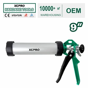 Heavy Duty 9 Inch Manual Caulking Gun >1800N Powerful Extrusion 310ml Caulk Gun for Construction Glass Sealant Application