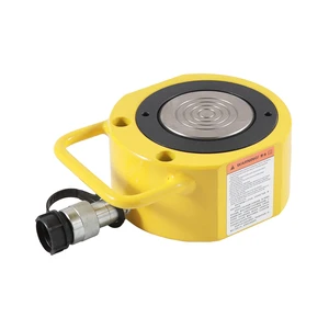 100 Ton Single Acting Alloy Steel Ultra Low Height Hydraulic Cylinder 700 Bar Working Pressure for Large Equipment Installation