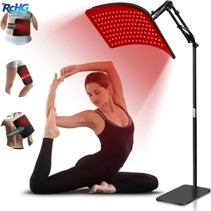 RCHG Factory Direct Selling LED Infrared Light Therapy Lamp with Stand Portable 660nm 850nm Red Light for Home