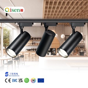CRI90 20W 30W Indoor Supermarket 40w Led Track Spotlight Bedroom Hotel Led Track Light Gallery Museum Art Lighting