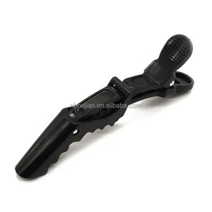 Black Durable Plastic Barber Salon Section Clips Professional Alligator Crocodile Hair Clip Styling Tools