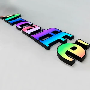 Full Color RGB Led Channel Letter Sign with Light Led Signs Logo Dynamic Led Illuminated Sign for Business Advertising