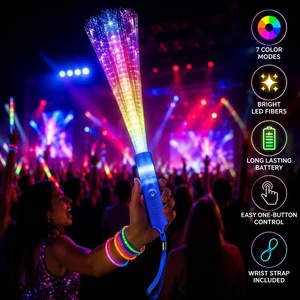 LED Luminous Fiber Optic Stick Fluorescent Stick, Concert Bar Cheering Atmosphere Props