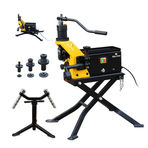 WELLING Factory Hydraulic Pipe Grooving Machine Light Weight Electric 220V for Cutting Slots on 1-8 Inch Pipes OEM/ODM