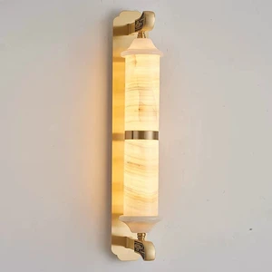 Alabaster Sconce Light Natural material Wall Lamp Hotel for Bedside Background Wall Living Room