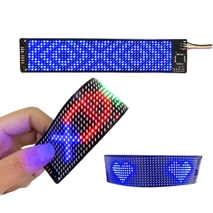 AD Light Flexible LED Display Panel Insert Shoes T-shirt Hat Bag Information Run Soft LED Panel Screen