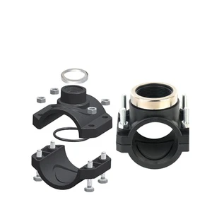 HIGH QUALITY IRRIPLAST Agricultural Irrigation Compression Fittings PP 20-110MM PN16 PN10 ISO CE PP HDPE Clamp Saddles