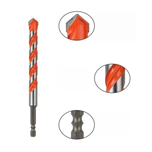 Concrete Wall Metal Multifunctional Triangular Drill, Wood Drilling Tool, Glass Drill Bit