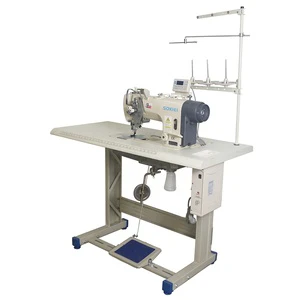 Twin Needle Programmable High Speed Lock Stitch Thread Trimmer Automatic Feed Industrial Sewing Machine For Garments