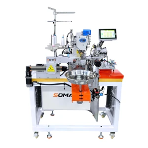 High Speed SOMAX SM-07S Automatic Underwear Leg Bottom Hemming Small Size Interlock Sewing Machine For Clothes