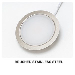RV Cabinet Lighting 24V LED Puck Light IP44 Stainless Steel Recessed Spot Plastic Shade Kitchen Bathroom 5-Year Warranty