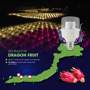 5W 9W LED Grow Light with Specialized Spectrum Lighting for Dragon Fruit Plants Off-season