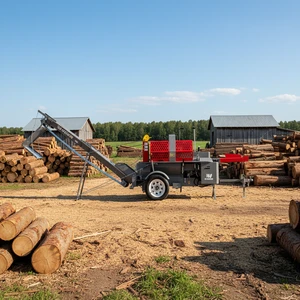 Global Standard V4125 Firewood Processor 25 Ton Hydraulic Log Splitter Machine 20