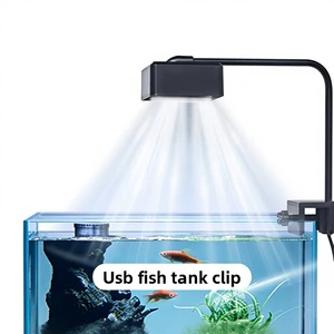 Fish Tank LED Light Square Full Spectrum Aquatic Plant Lighting USB Powered PE Material 8W Ornamental Aquarium Explosion Algae