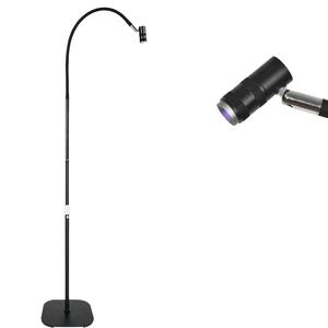 LED UV Nail Lamp Salon Use 110-240V Fast Curing Aluminum Alloy Pedal Floor Lamp False Eyelash Grafting Glue Uv Lamp