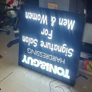 LED Illuminated Acrylic Advertising Lights Signboard RGB Color Changing Dimmable for Business Shop Office Wall Decor