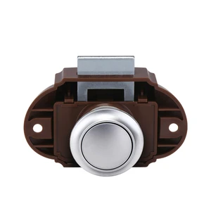 High Quality Keyless Push Button Latch Plastic Cabinet Lock for RV Car Drawers Camper Trailer & Caravan