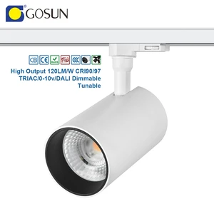 3 Phase 4-wire 30W Shenzhen Professional Factory 2700K-7000K Built-in Driver 50000H Life Time Cob LED Track Light