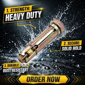Heavy Duty Concrete Expansion Anchors Sleeve Anchor 4 Pieces Shield Bolts for Construction Masonry Fastener