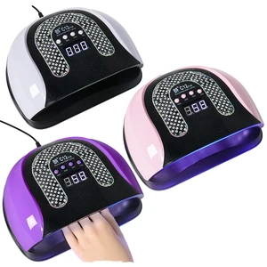 Diamond-Encrusted LED UV Nail Dryer Machine High-Power Phototherapy Sensor Technology Plastic Material Portable All Gel