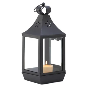 Moroccan Wholesale Bulk Eco-friendly Decorative Designer Handmade Lanterns Votive Iron Customized Sizes Hanging Classic Black